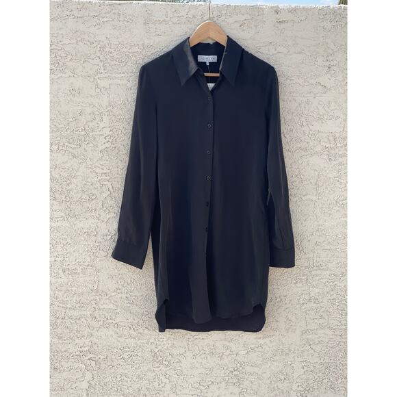 NWT - WAYF Black Button Down Shirt Dress - Medium - Picture 1 of 5